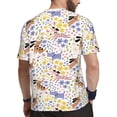 thumbnail image 2 of Wukai Floral Puppy Print Men's Short-Sleeved Mesh T-Shirt,Quick-Dry Short Sleeve Workout T-Shirt-6X-Large, 2 of 8