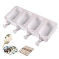 thumbnail image 1 of White Silicone Classic Mini Mold, 25.4x 14.5 cm Elliptical Sorbet Mold Food Grade Silicone^ccgv, 1 of 5
