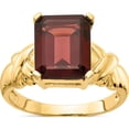 thumbnail image 1 of 14K Yellow Gold 11X9mm Emerald Cut Garnet Ring (Size 7.5) Made In United States y4533ga, 1 of 5