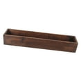 thumbnail image 1 of jesticaly Rustic Wood Planter Box Rectangle Decorative Multiuse Flowerpot Cafes And Bars Plant Container Vegetable Planting Box Brown 50x11x8.5cm, 1 of 6
