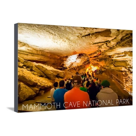 Mammoth Cave, Kentucky - Tour Stretched Canvas Print Wall Art By Lantern
