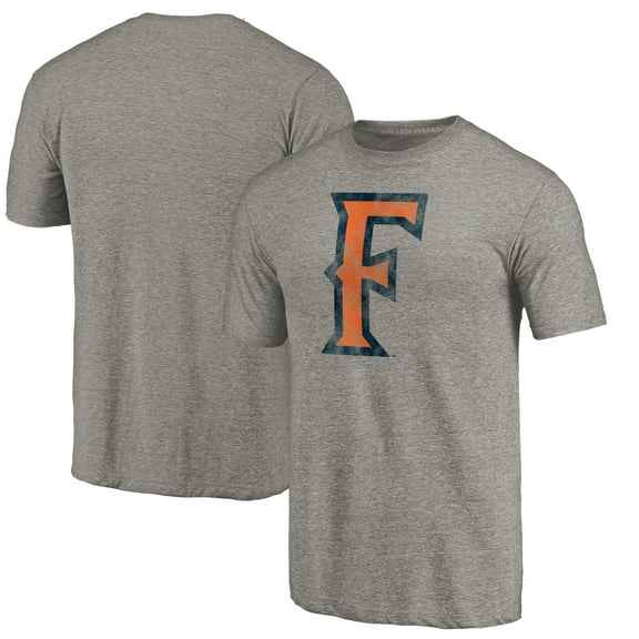 Men's Heathered Gray Cal State Fullerton Titans Classic Primary Tri-Blend T-Shirt