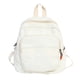 thumbnail image 2 of Mujer Mochila Color Sólido Estudiantes Lona Mochilas Escolares (Blanco), 2 of 9