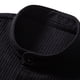 thumbnail image 5 of Playera Elvqul para Hombre Casuales Negro Manga Corta Liso Solapa Botones, 5 of 7