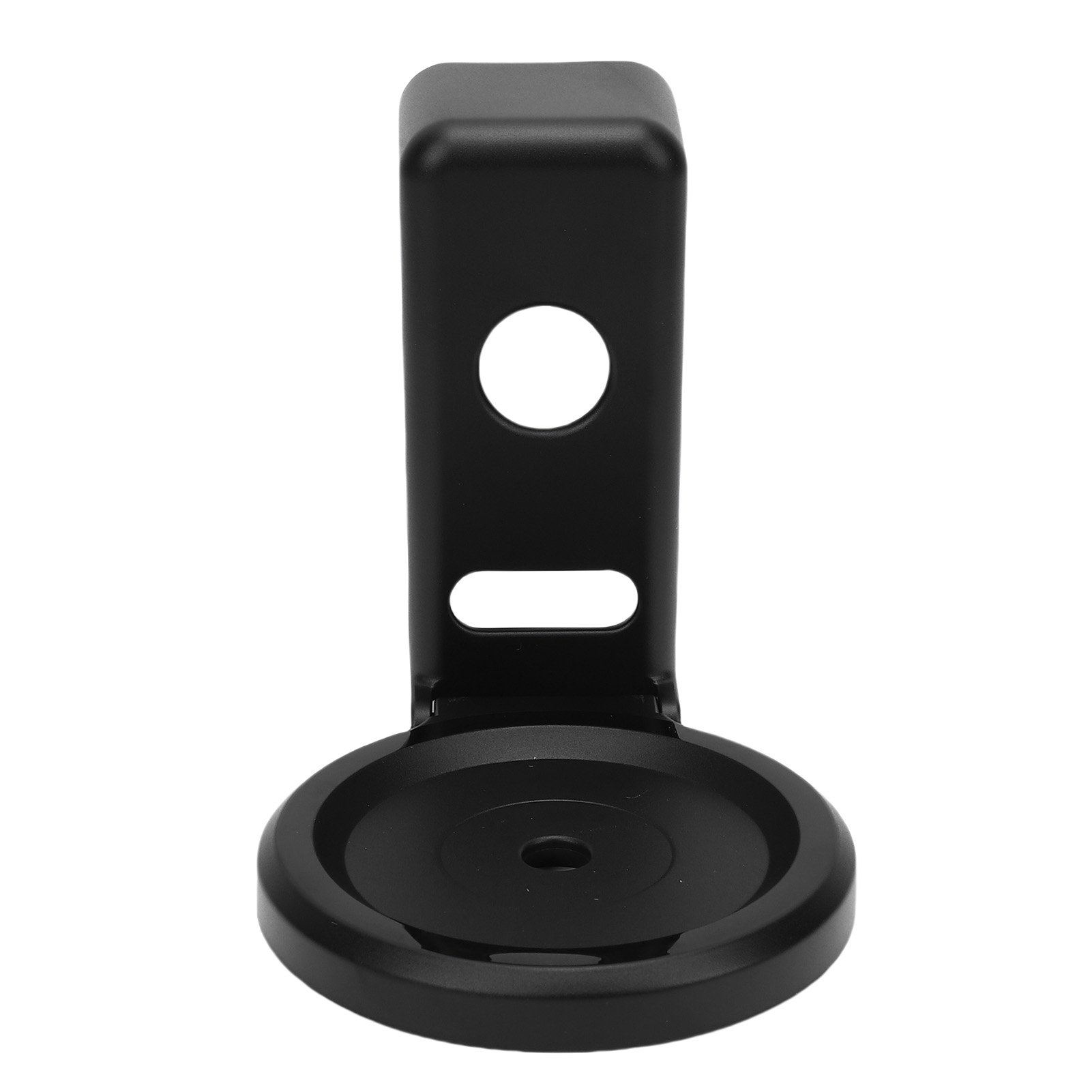 M Buder Wall Mount Stand Fit for Echo Dot 4 5 Smart Speaker ABS Space Saving Holder for Home Black (4.72 inches / 12 cm)