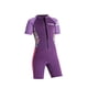 thumbnail image 4 of Traje de ño corto deportivo para niñas, ropa de natación con cremallera para entrenamiento de vela Kaya violeta m, 4 of 8