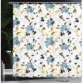thumbnail image 3 of Ambesonne Nature Shower Curtain, Colorful Flowers Leaf, 69"Wx84"L, Multicolor, 3 of 4