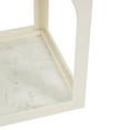thumbnail image 5 of DecMode 16" x 21" White Metal Nested Accent Table with Arched Cutouts, 3-Pieces, 5 of 9