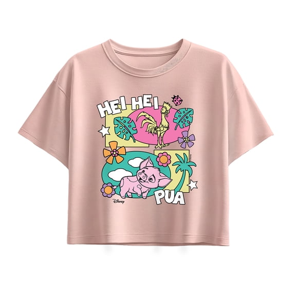 Moana - Hei Hei Pua - Youth Girls Boxy T-Shirt