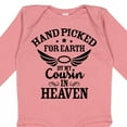 thumbnail image 4 of Inktastic Handpicked for Earth by My Cousin in Heaven with Angel Wings Boys or Girls Long Sleeve Baby Bodysuit, 4 of 5