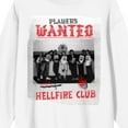 thumbnail image 2 of Stranger Things Hellfire Club Players Wanted Adult White Crew Neck Sweatshirt-XXL, 2 of 3