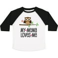 thumbnail image 3 of Inktastic Mema Loves Me Girl Owl Girls Toddler T-Shirt, 3 of 5