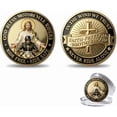 thumbnail image 5 of MMJ Motorcycle Blessing Coin Metal Good Luck Charm for Biker Enthusiast Gift Keychain, 5 of 6