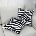 thumbnail image 2 of LALILO Zebra Pillow Covers 18x18 Black and White Throw Pillow Covers 2Pcs Soft Decorative Couch, 2 of 6