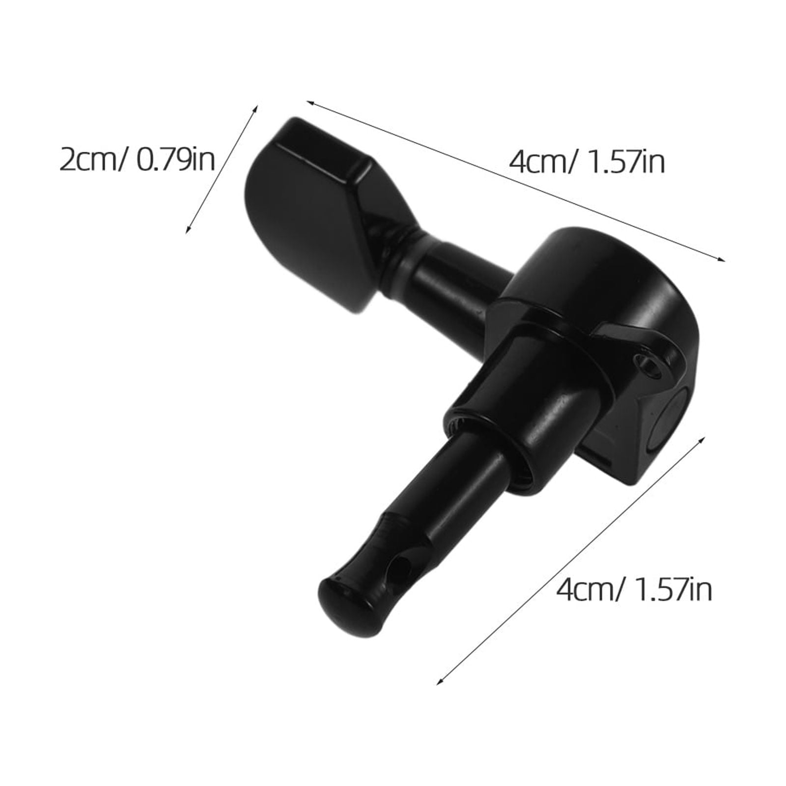 FOMIYES Locking Tuners Guitar Tuner Zinc Alloy Black 6Pcs Large Handle for ng Protection