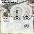 thumbnail image 2 of AutoShack Front Brake Rotors & Calipers for Cadillac, CTS 2008-2014, AWD RWD V6 3.0L 3.6L - Coated - ArmorStop - 12.44" (316 mm), 5-Lug, 2 of 4