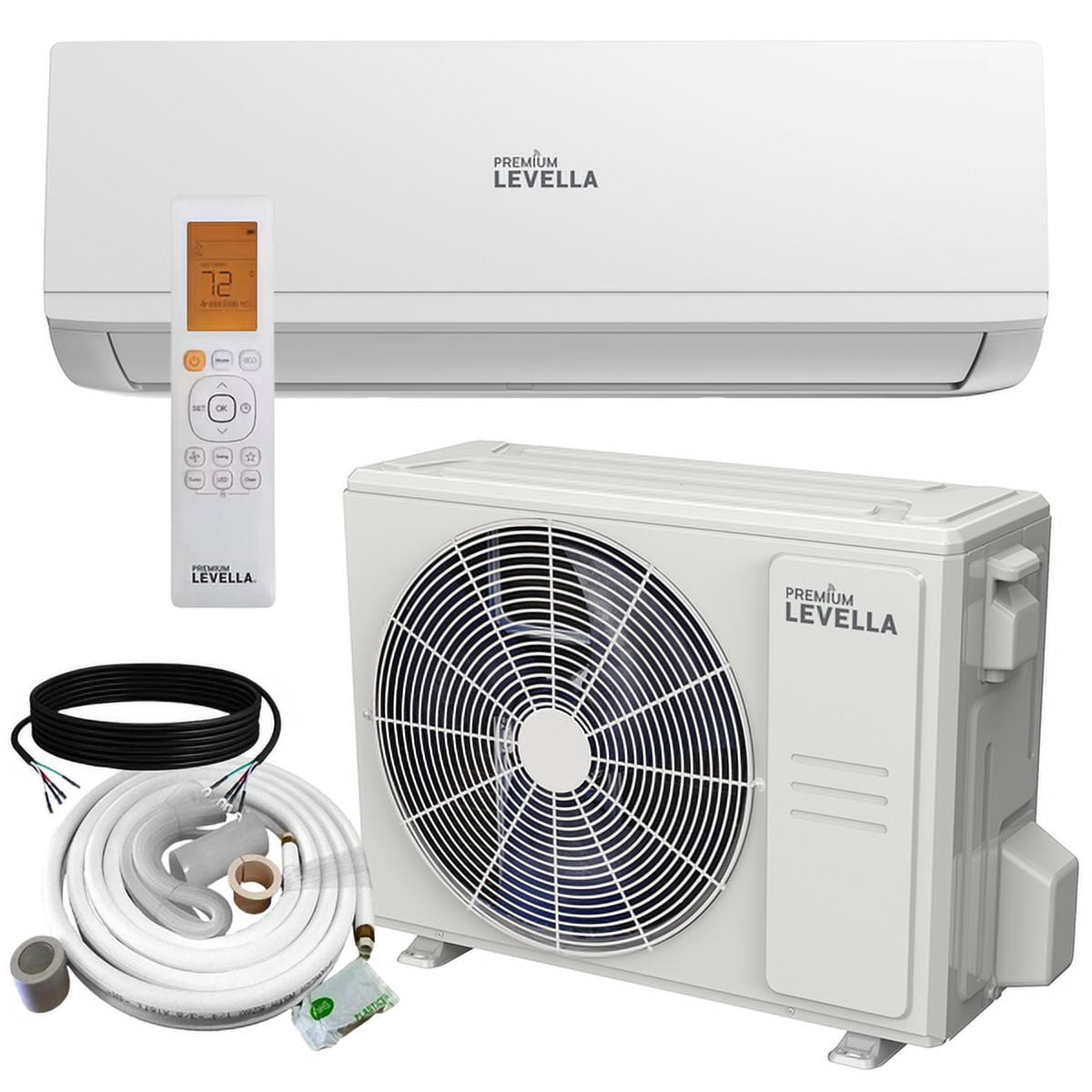 Premium Levella 12,000 BTU Air Conditioner Mini Split System Ductless AC Only Cold 220V