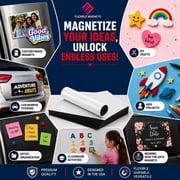 Flexible Magnets – Magnetic Sheets with Adhesive Backing, 8.5 x 11 (1 Pack) Stick-On Magnetic Sheets for Refrigerator Magnets, Magnetic Labels, Crafts, DIY Projects & More
