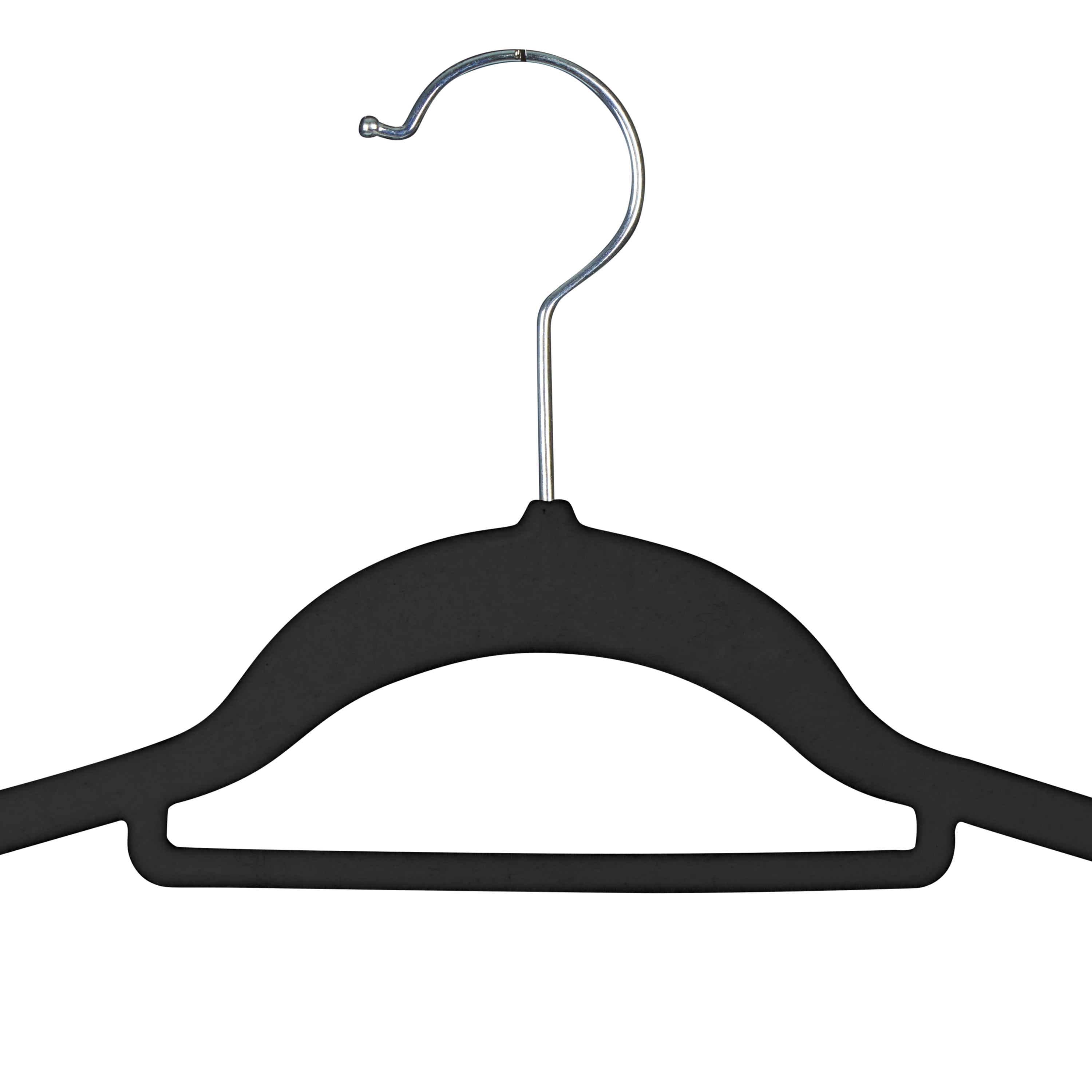 Isaac Mizrahi 120 Pack of Velvet Hangers in Black