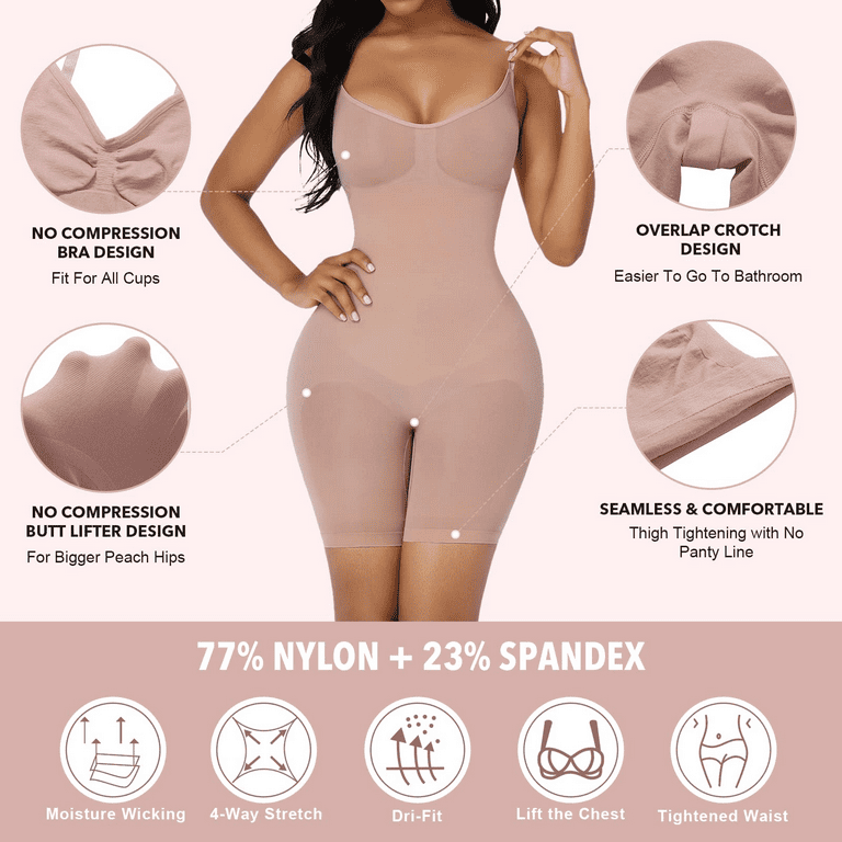 Shapewear Shaping Mid-Body Shape Your Torso Thighs Adjustable Straps  Abdominal T at  Women's Clothing store