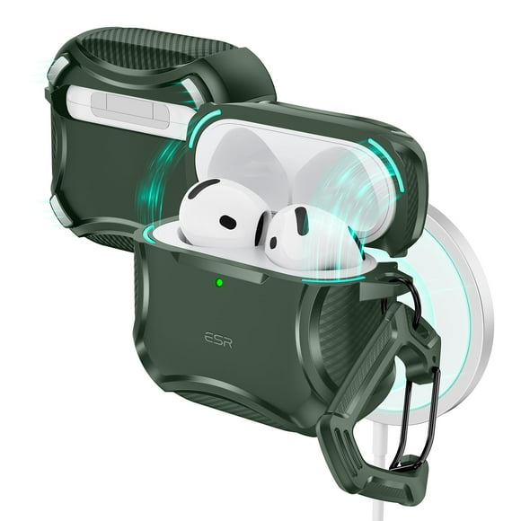 Funda para AirPods 4 ESR HaloLock Cyber Series con protección contra caídas