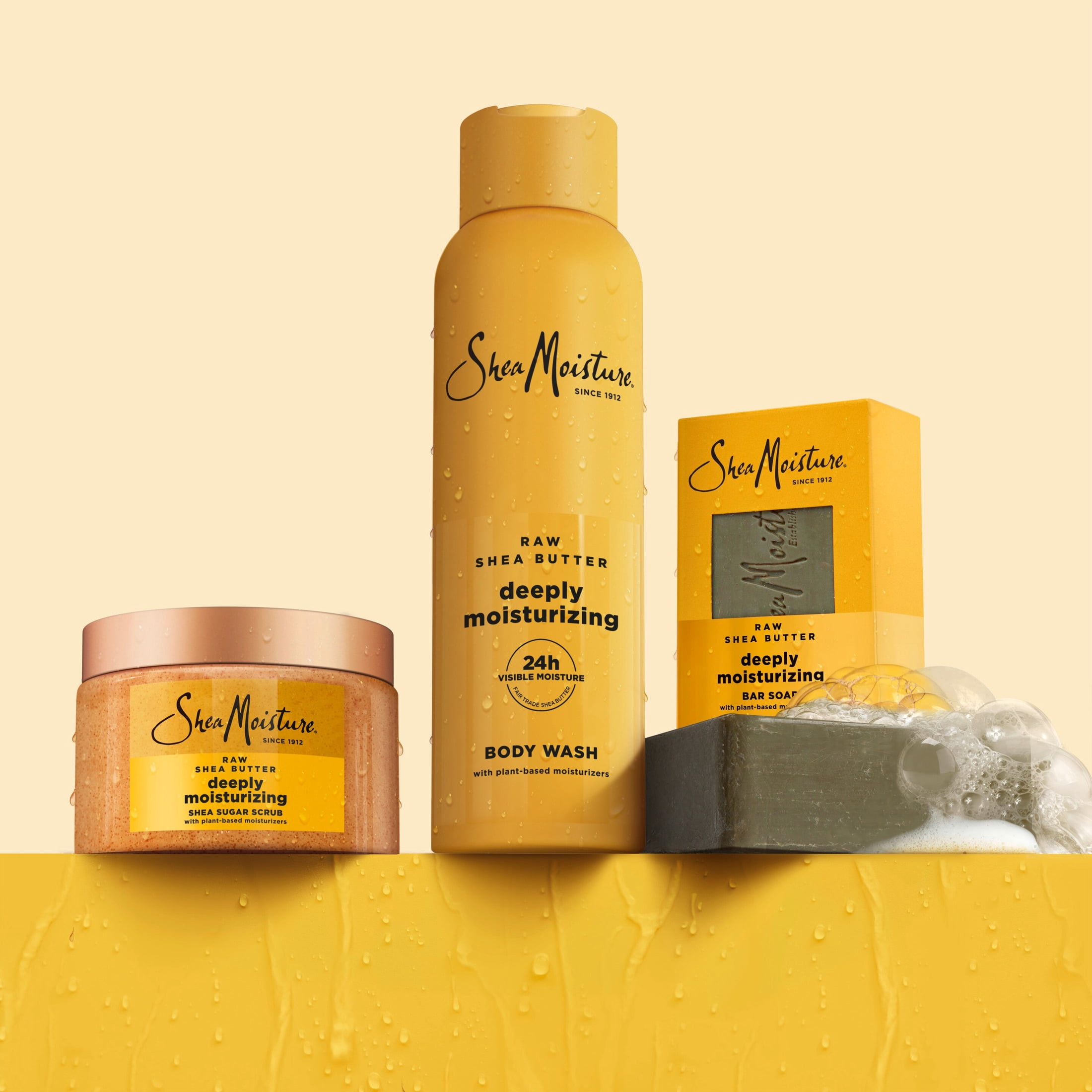 SheaMoisture Bar Soap Moisturize And Restore Dry Skin Raw Shea Butter Deeply Moisturizing Bar Soap With 24h Shea Moisture Nutrients For Healthy, Glowing Skin ,8 oz