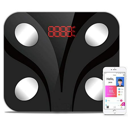 Bluetooth Smart Body Fat Scale - FDA Approved - BMI Scale Accurate Digital Bathroom Wireless Weight Scale, Body Composition Monitor Analyzer with Smartphone (iOS & Android) App, 396 (Best Sound Analyzer App Android)