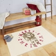 thumbnail image 5 of Mohawk Home Prismatic Vintage Santa Neutral Contemporary Theme Christmas Precision Printed Scatter, 1'6"x2'6", Tan, 5 of 6