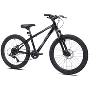 24 Ozark Trail Timber Mountain Bicycle, 8 Speed, Black, Fits Riders 46 - 56, Teen