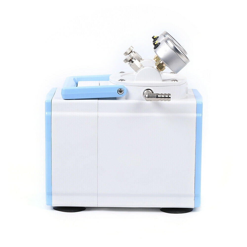 Oil Free Diaphragm Vacuum Pump Oil-Free Piston Vacuum Pump 0.08Mpa 30L/min High Flow Vacuum Pump Pressure Adjustable Portable for Vacuum Filtration Lab Tool 110V 160W