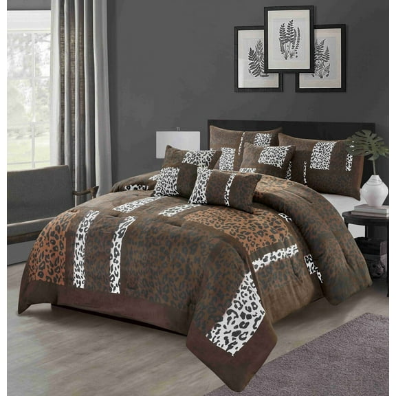 Empire Home 6-Piece Comforter set Safari Zebra Suede Super Soft