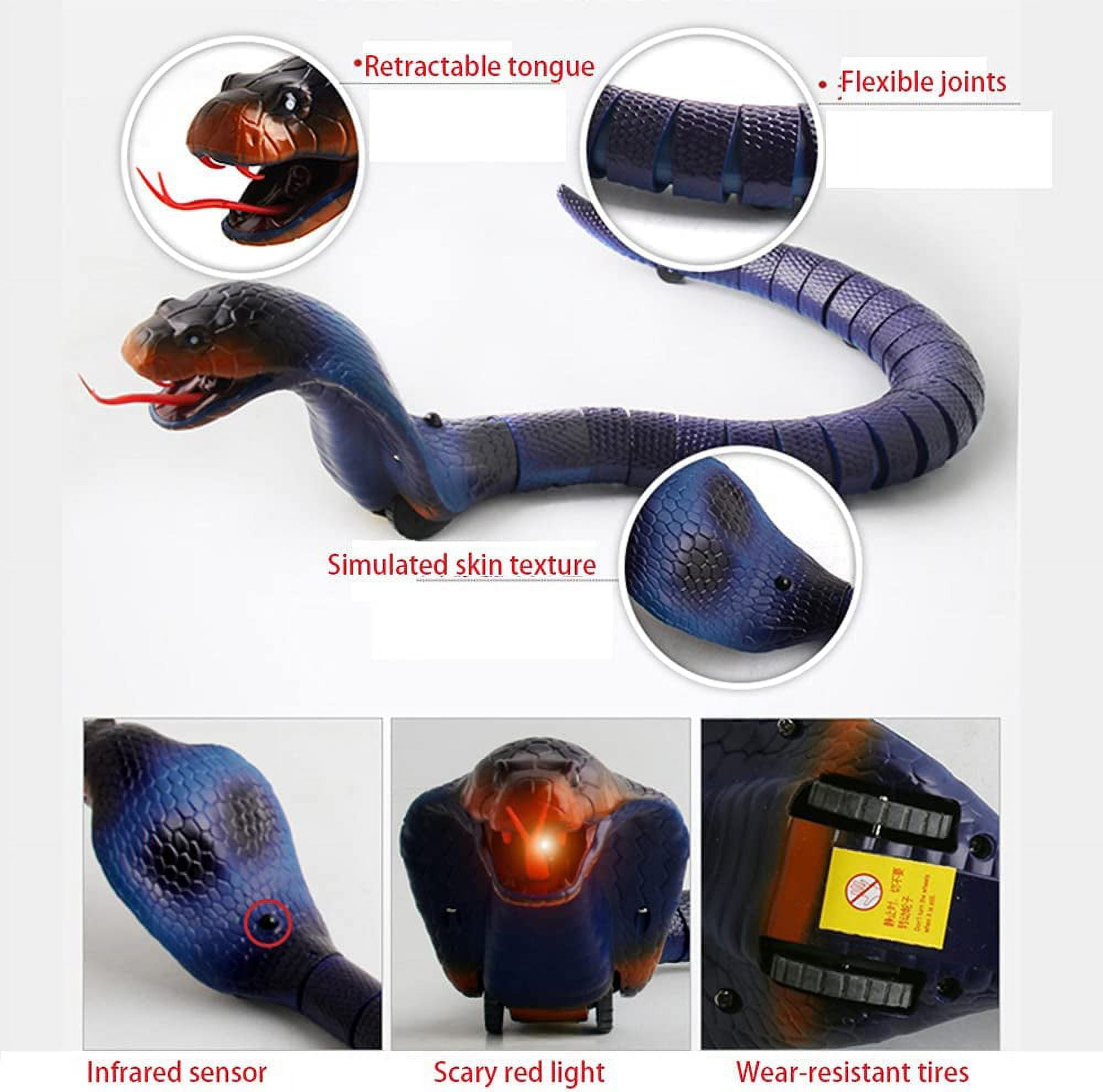 Tipmant RC Snake IR Remote Control Cobra Fake Realistic Naja 17