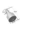 thumbnail image 4 of Regadera Redonda Ecológica Alfa Cromada Con Obturador Sin Brazo, 4 of 4