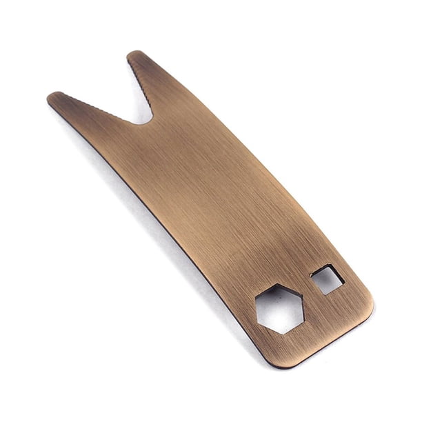 Eigraketly Llave multiherramienta para guitarra, llave inglesa de acero inoxidable, interruptor de botón de volumen, herramienta multiusos, interruptores Accesorios para instrumentos musicales Eigraketly OD025158-00