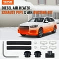 thumbnail image 2 of VEVOR 3" Extendable Air Duct Hose 2 Air Vents Diesel Heater Pipe Ducting Set, 2 of 9