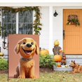 thumbnail image 6 of Golden Retriever Durable Garden Flag for Yard House Backyard Home Deco - Cute Dog Face Puppy Stickers Happy Smile Washable Camping Flags for Campsite 28x40in Cute Dog Yard Decoration, 6 of 6