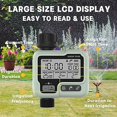 thumbnail image 2 of Irrigation Timer Water Controller IPX5 Waterproof Manual Automatic Sprinkler with Large LCD Screen Easy Installation for Balcony Garden Flowerbed Farm, 2 of 5