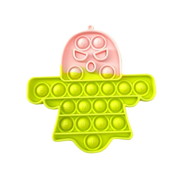 Faithtur Push Pop Bubble Fidget Toy Halloween Ghost Shape Stress Relief Toy