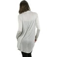 thumbnail image 5 of ToBeInStyle Women's Long Sleeve Fly Away Open Cardigan, 5 of 7
