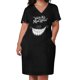 thumbnail image 3 of Estamos todos locos aquí - vestido largo con bolsos para mujer vestido de graduación mangas largas para mujer vestidos anchos, 3 of 7