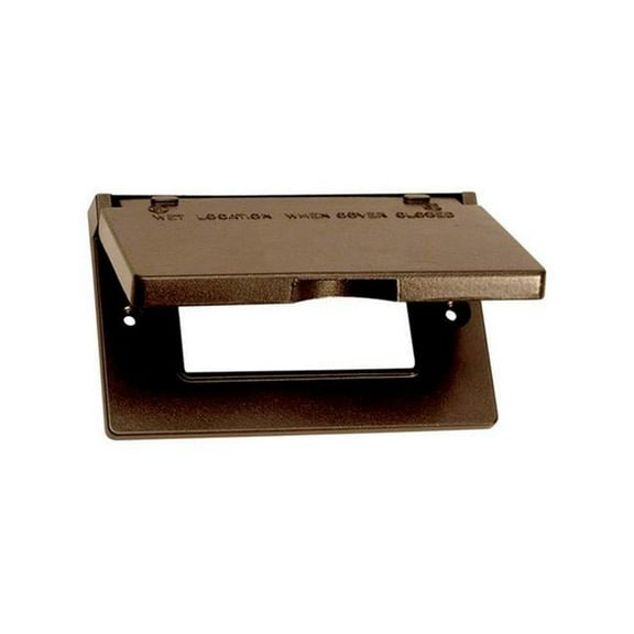 14249BR Bronze 1 Gang Horizontal GFCI Cover