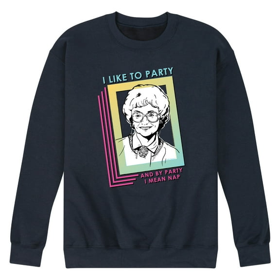 Golden Girls - Party Nap - Men's Crew Neck Fleece Pullover