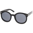 thumbnail image 2 of Womens Retro Oversize Horn Rimmed P3 Round Sunglasses 52mm UV400 Lenses, 2 of 4