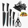 thumbnail image 1 of Juego Xtellar de cuchillos de cocina profesionales 6 piezas Color Negro, 1 of 2