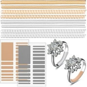 ZOIZOCP Invisible Ring Sizer Adjuster for Loose Rings, 46 Pcs Spiral Ring Adjusters Fit Wide Rings Jewelry Spiral Ring Tightener Spacer Ring Guards Resizer Spiral Ring Tightener for Women Men Rings