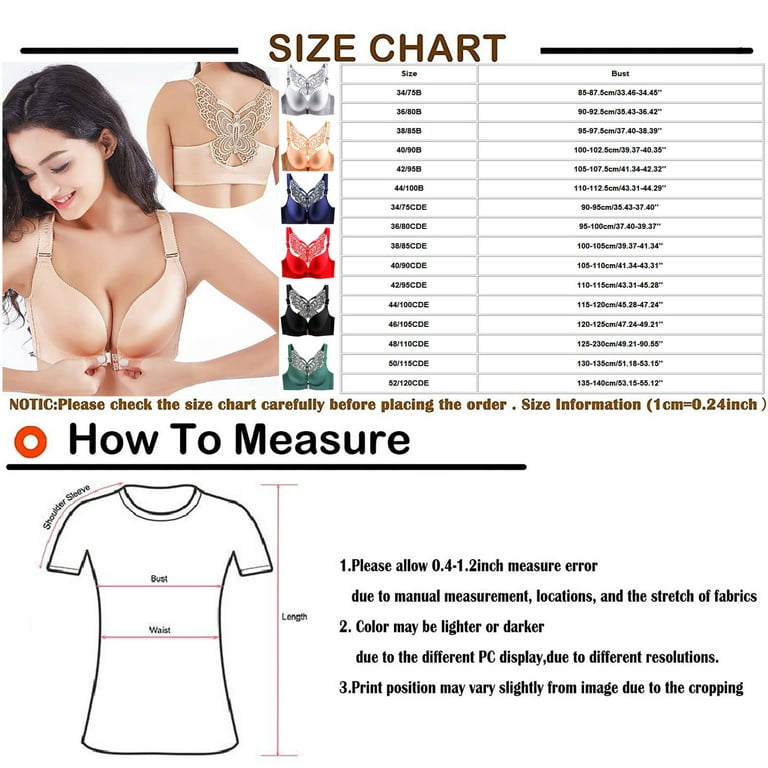 DORKASM Front Closure Bras for Women 36dd Clearance Comfortable Padded Push  Up Front Close Bras for Women Green 50115CDE 