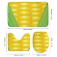 thumbnail image 3 of Corn Cob Print Shower Curtain Bathroom Sets Toilet Lid Rug, Bath Mat And Contour Mat, Shower Curtain 4Pcs, 3 of 6