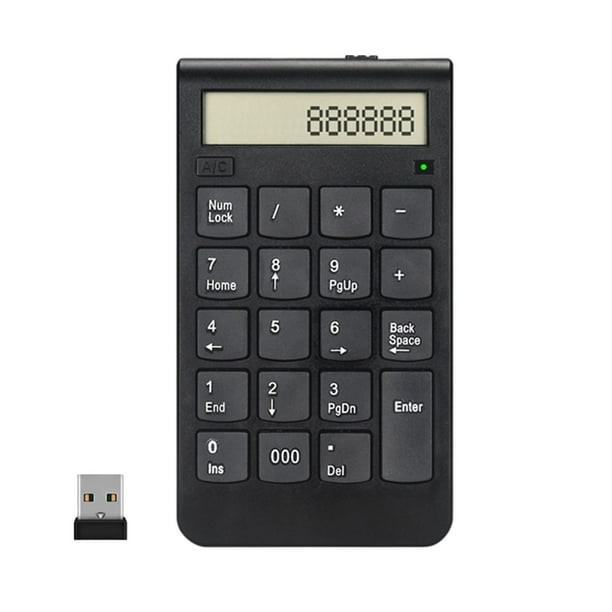 Teclado numérico jinwen calculadora numérica inalámbrica 2,4G