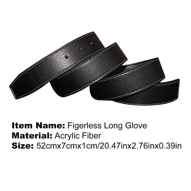 harmtty Leather Belt Men Vintage Cool Faux Leather Buckle 
