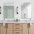 thumbnail image 5 of SogesPower 24"*16" Ironmongery Frame Wall Mount Mirror Bathroom Medicine Cabinet- Silver, 5 of 8